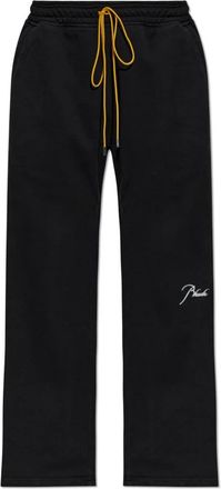 Rhude Wijde Trainingsbroeken - Heren - Sweatpants - Zwart - L - Katoen - Broeken