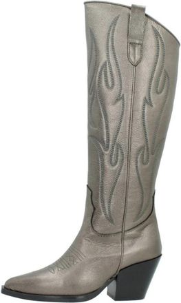 Alpe 2025 40 Vermont 40 Cowboy Boots - Dames - Cowboylaarzen - Grijs - 39 EU - Leer - Schoenen