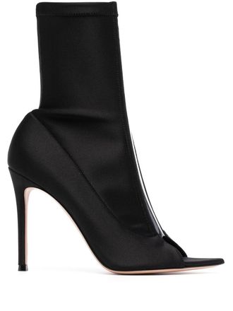 Gianvito Rossi Hiroko 105mm ankle boots - women - Other fibres - 40.5 - Black