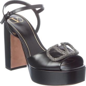 Valentino Vlogo 114 Leather Sandal