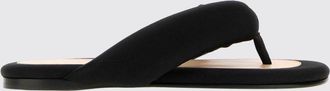 Carven Sandali mules infradito in raso con punta aperta e tacco basso
