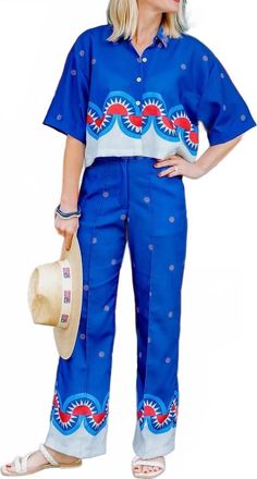 Lavi Santorini Pants In Blue