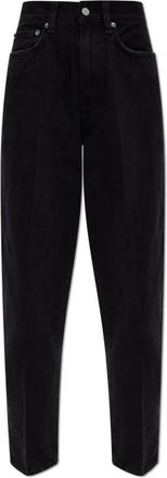 A Gold E 80s Jean High-Rise Vintage Taper - Dames - Loose Fit Jeans - Zwart - W26 - Katoen - Jeans