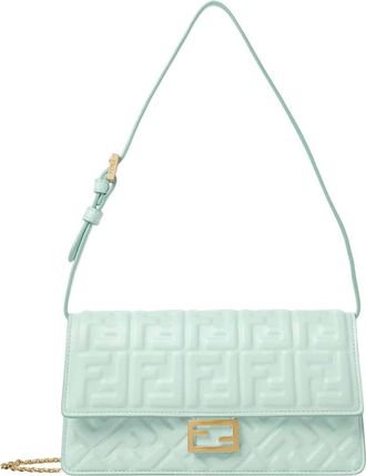 Fendi Light Green FF Small Shoulder Bag