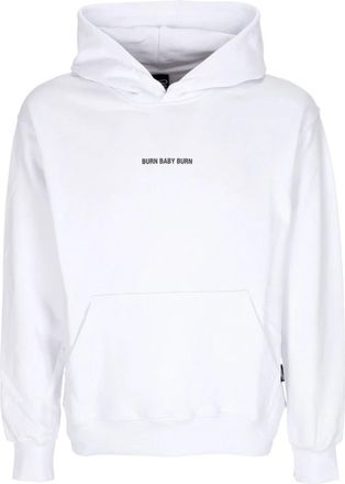 PROPAGANDA Witte Lichtgewicht Hoodie met Slangenprint - Heren - Hoodies - Wit - XS - Katoen - Hoodies & sweatvesten