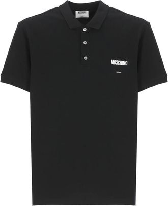 Moschino Katoenen Piqu&eacute; Polo - Heren - Polos - Zwart - L - Katoen - Tops