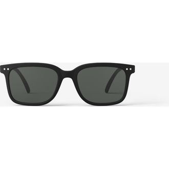 Izipizi L 54mm Rectangular Sunglasses in Black at Nordstrom, Size +0.00