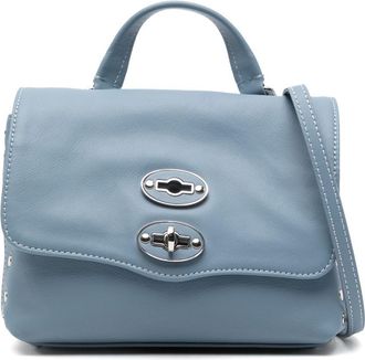 Zanellato Zanellato Womens Postina Baby Bag In Smooth blue Zelante Leather