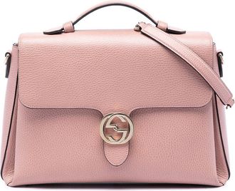Gucci Pre-owned Gucci Medium Dollar Calfskin Interlocking G Satchel Ladies KIEIPXQW8RK4JCC8