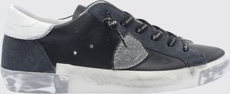 Philippe Model Sneakers Prsx basse bicolore in pelle di vitello con scudetto