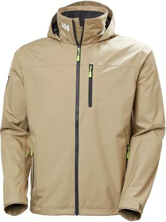 Helly Hansen Crew Hooded Jacket 2.0 Regenjacke f&uuml;r Herren | beige
