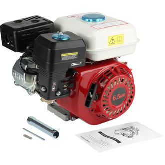 Elle Motor De Combusti&oacute;n Interna De 4 Tiempos Y 6,5 Cv - Arranque Por Tirador - 196 Cc - Di&aacute;metro Del Cilindro: 68 Mm - Eje De 20 Mm Para Aplicaciones Prof