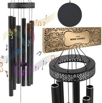 OEM Campanas De Viento Para Exteriores De 1473 X &Oslash;230 Mm, Campanillas De Viento De Tono Profundo Con 6 Tubos, Decoraci&oacute;n Para Exteriores Para Patio, Porch