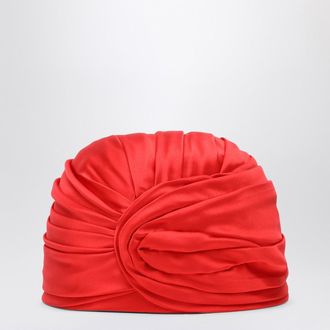 Valentino Garavani Red Silk Turban