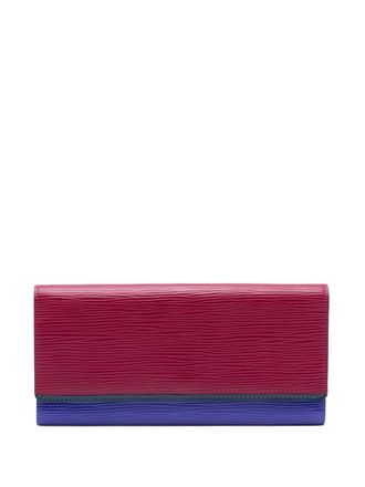 Louis Vuitton Portafoglio Flore in pelle Epi tricolore 2010-2025 - Rosso
