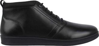 Firetrap Elgan leren platte herenlaarzen (Zwart)