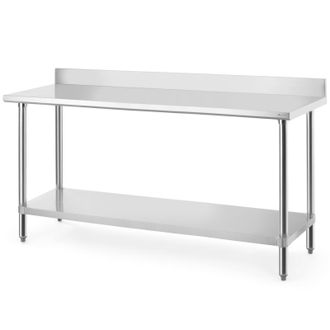 OEM Mesa De Pared Budget Line Con Estante Y Borde Atornillado, 180x60x95 Cm