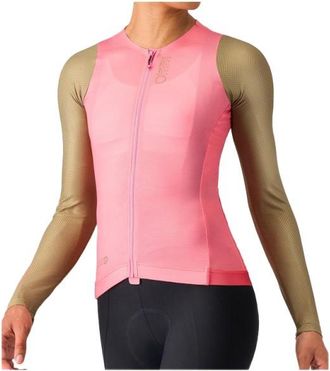 Castelli Corretto Long Sleeve Jersey Velotrikot f&uuml;r Damen | rosa