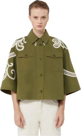 Max Mara Mujer, Blusas y Camisas, Verde, Talla: S