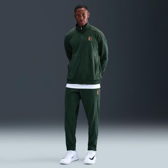 Nike Mens Court Heritage Tennis Pants in Green | FZ6928-323