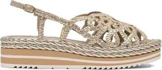 Toni Pons Sandalen met plateauzool - Goud