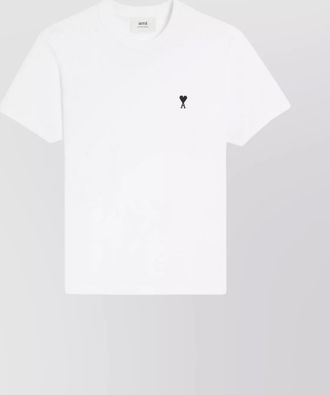 Ami cotton logo-embroidered t-shirt