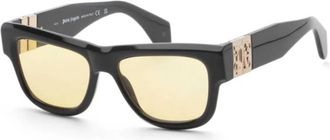 Palm Angels Merrill Yellow Square Unisex Sunglasses PERI065 1018 50