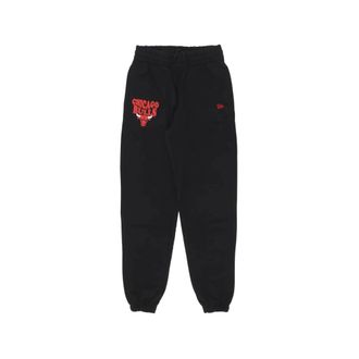 New Era Broeken, Heren, Zwart, M, Katoen, NBA Script Jogger Broek