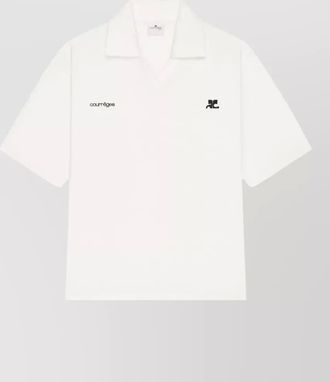 Courr&egrave;ges polo shirt sports style short sleeves