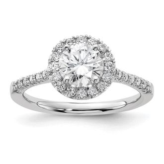 Diamond2Deal 14k White Gold Lab Grown Diamond Wedding Band Ring 0.33Ct Clarity- VS Color- D-E