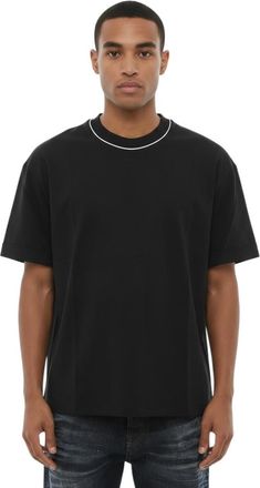 Neil Barrett Black Solid Crew Neck T-Shirt