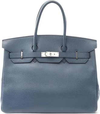 Herm&egrave;s 2005 Birkin 35 handbag - Blue