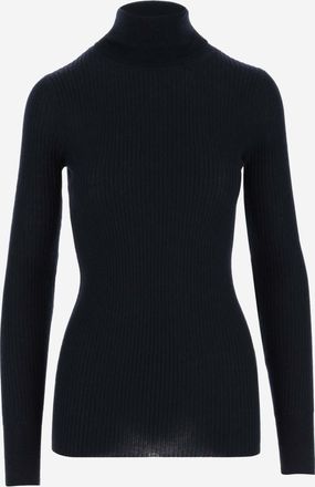 Wild Cashmere Blue Turtleneck Pullover