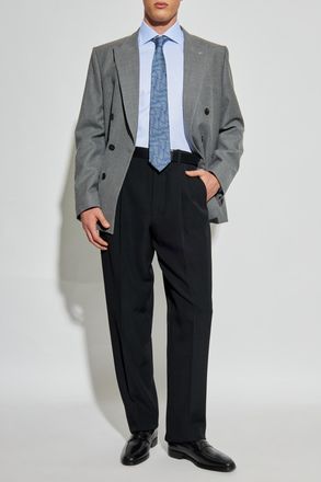 Brioni Cotton Shirt, Mens, Light Blue