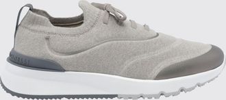 Brunello Cucinelli Sneakers basse in maglia di misto cotone con caviglia elasticizzata