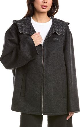 Gucci Caban Gg Double Wool-Blend Coat