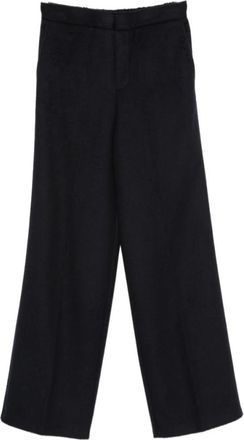 Semicouture Straight Broeken - Dames - Straight fit broeken - Blauw - S - Broeken