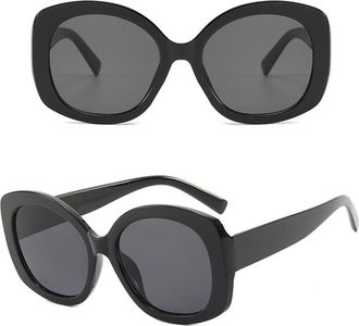 Generic Fashion Style For Womens Sunglasses Vintage Retro Oval Shape Sun glasses Male Female UV Protection Sunglasses For Women,Black G 2026