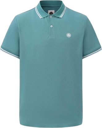 Pretty Green Heren Poloshirt met Tip (Teal)