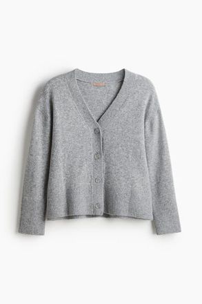 H&M Cardigan in Gray Melange at Nordstrom, Size Xx-Small