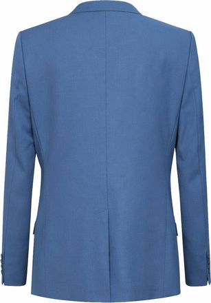 Dolce & Gabbana Mens Jacket Double-Breasted Wool Avio Blue Virgin