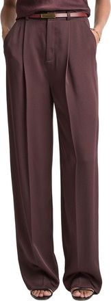 Vince High Waist Tailored Wool-Blend Carrot Trouser