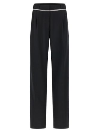 Nensi Dojaka Black Virgin Wool Casual Womens Pants