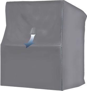 Quick-Star Schutzh&uuml;lle Strandkorb Xl 145 X 106 X 165 Cm Strandkorbh&uuml;lle Abdeckung Grau