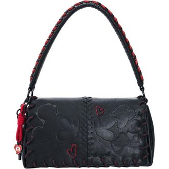 Desigual Mickey & Minnie Faux Leather Crossbody Bag in Black at Nordstrom