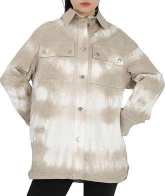 Stella McCartney Stella Mccartney Ladies Safari Oversized Tie-dye Denim Jacket, Brand Size 40 (US Size 6)