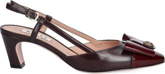 Bally 55 mm Bilyana slingback pumps - Bruin