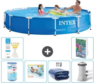 Intex Piscina Con Estructura Redonda - 366x76 Cm - 7-piezas S173