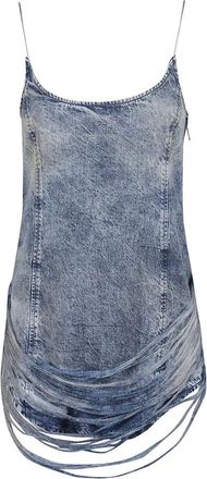 Diesel Elegante Jurk voor Moderne Vrouwen - Dames - Korte kleedjes - Blauw - XS - Kleedjes
