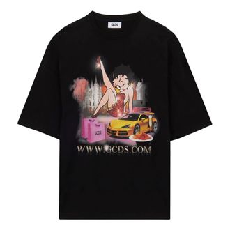 GCDS Hombre, Camisetas, Negro, Talla: XL